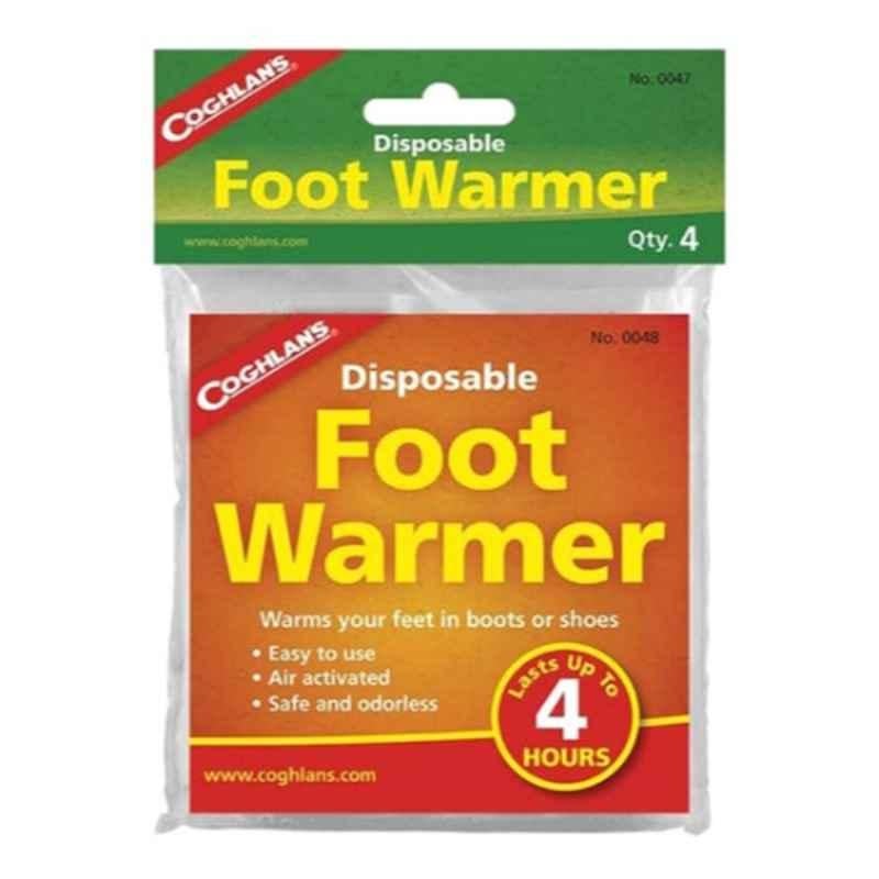Coghlans 4Pcs 27656 Clear Disposable Foot Warmers, (Pack of 4)