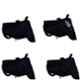 Mobidezire Polyester Black Bike Body Cover for Hero Achiever (Pack of 50)