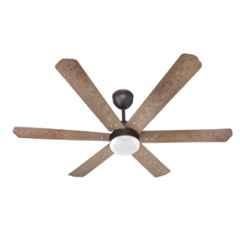 Airelec Gloria Brassica 32W 310rpm 5 Star Smoke Brown 6 Blade BLDC Ceiling Fan with Remote & 2 Years Warranty, AIRCFB1-04, Sweep: 1200 mm