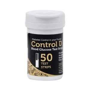 Control D Blood Glucose 50 Test Strips (Pack of 3)