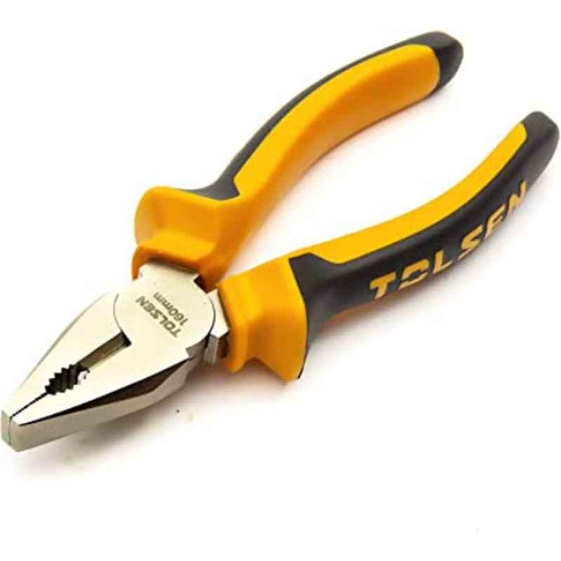 Tolsen 160mm Drop Forged Steel Nickel Plated Combination Plier, 10000