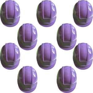 Ladwa ABS HDPE Purple Heavy Duty Director Ratchet Safety Helmet, LSI-Helmet-PSH-P10, (Pack of 10)