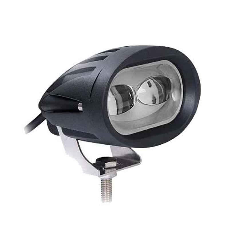 AllExtreme EX2OPW1 2 LED 20W White Oval Projector LED Spot Fog Light