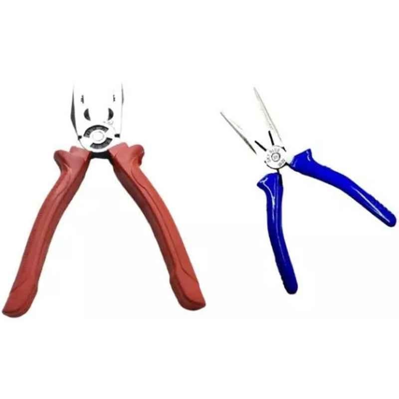 Sky Blue 2 Pcs 7.8 inch Lineman Plier Combo, SBE_PLIER_COMBO_MOD_01152