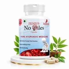 Zenius India 60 Pcs No Piles Capsule with Harar, Amla, Bahera, Inderjow & Manjeeth for Restores Normal Vein Function & Reduces Swelling