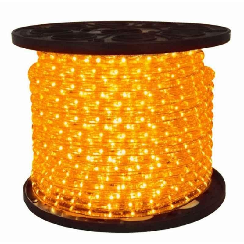 Buy LumoGen 60W Amber LED Waterproof Rope Light with Connector, Length: 18  m Online At Price ₹859