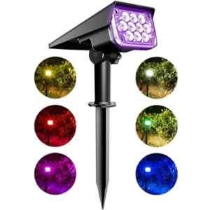 Gigalumi GL-704 RGB LED Landscape Solar Spotlight with 5.5V 2W Panel & 3.7V 2000mAh Lithium Battery