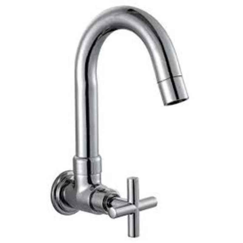 Hindware Axxis Chrome Brass Sink Cock with Normal Swinging Spout, F120021