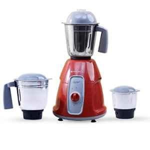 Wonderchef Tivoli 750W Plastic Red & Grey Mixer Grinder with 3 Jars, 63153724