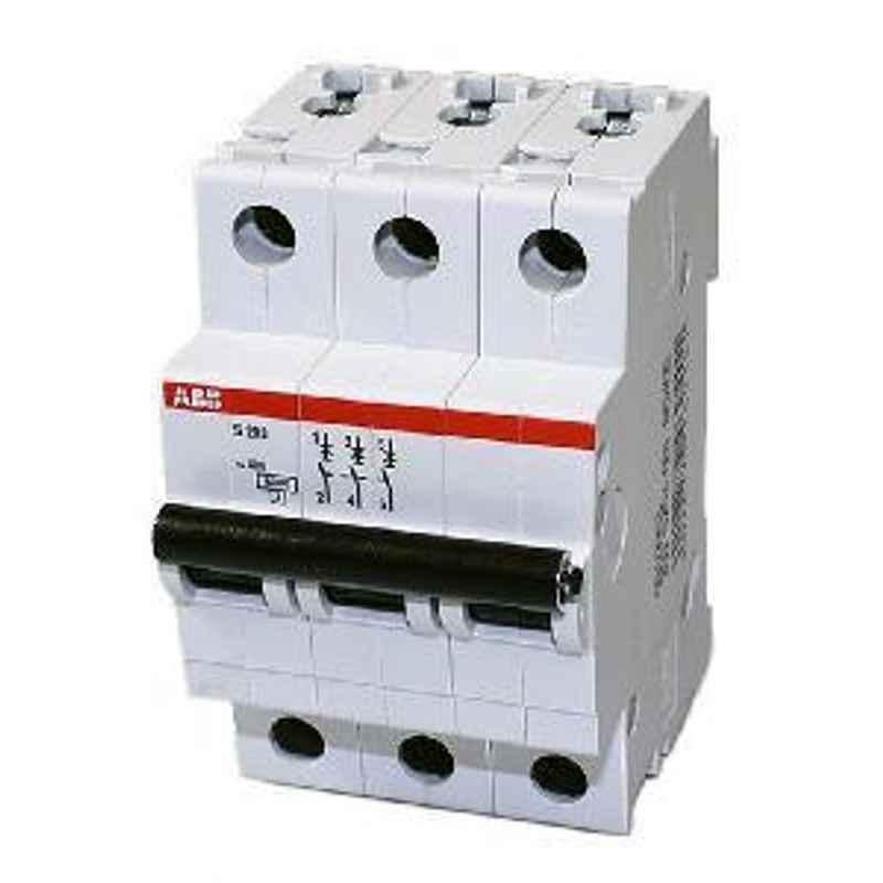 ABB 32A C Curve Triple Pole with Netural Miniature Circuit Breakers, SH203M-C 32 NA