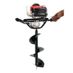 Green Eagle GE4-EA82 82cc 4 Stroke Two Man Operated Earth Auger Machine with Post Hole Digger, Soil Driller & 12 inch Auger Bit