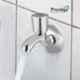 Prestige DIXY Brass Chrome Finish Bib Cock with Wall Flange