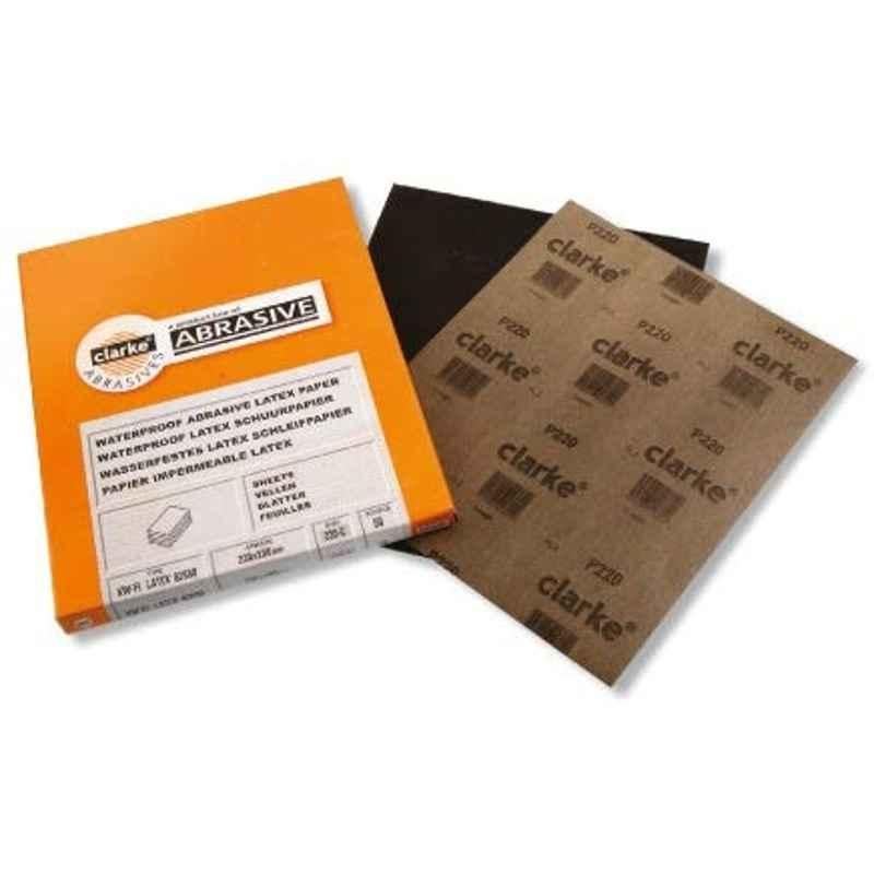 Clarke Waterproof Latex Sanding Paper 220 Grit (50 PCS )