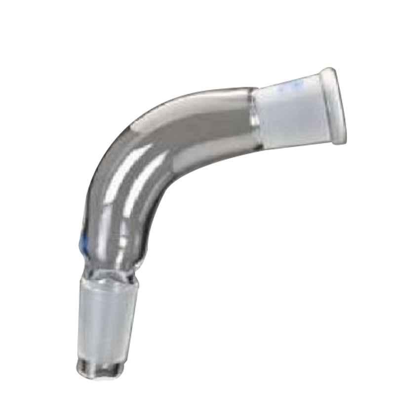 Glassco 24/29 Boro 3.3 Glass Plain Bend Receiver Adapter Without Vent, 025.202.03