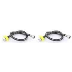 Senkiddpro 24 inch Stainless Steel Black Connection Pipe (Pack of 2)