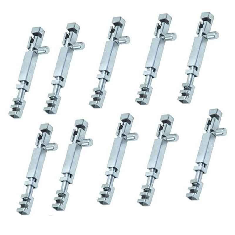 Smart Shophar 12 inch Stainless Steel Multicolour Square Section Tower Bolt, SHA40TW-SQSE-SL12-P10 (Pack of 10)