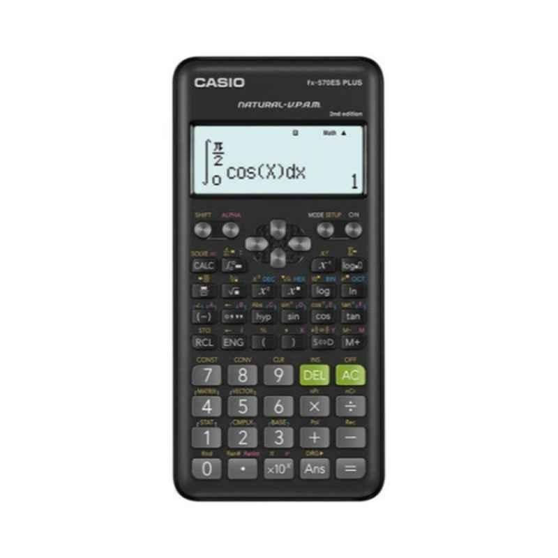 Casio Fx-570Es Plus 161.5x77x13.8mm 4 inch Plastic Black 2nd Edition Calculator