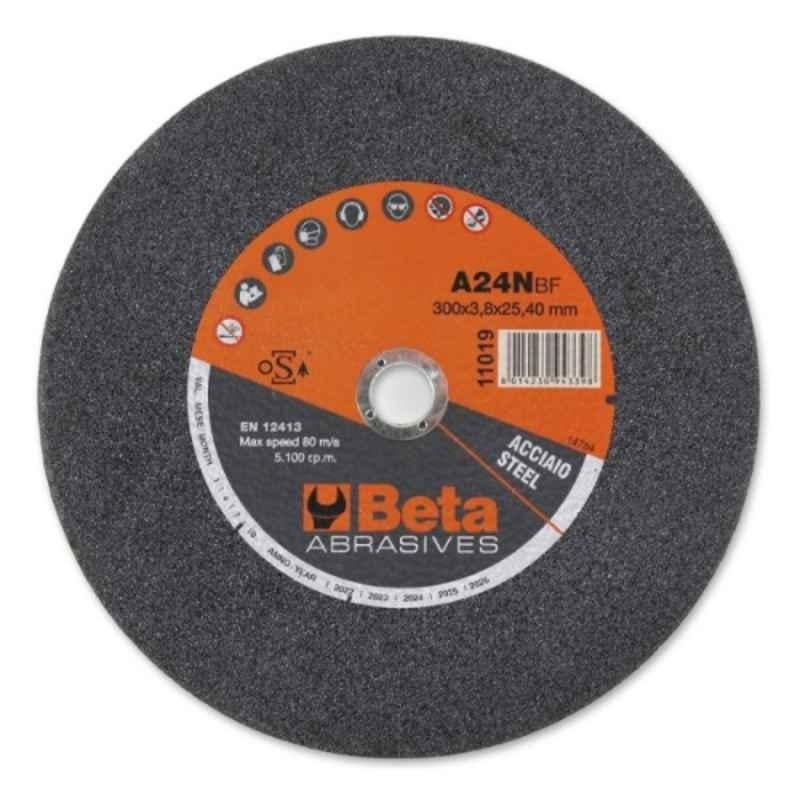 Beta 11019 300mm A24N Abrasive Ultra Thin Steel Cutting Disc with Flat Centre, 110190030