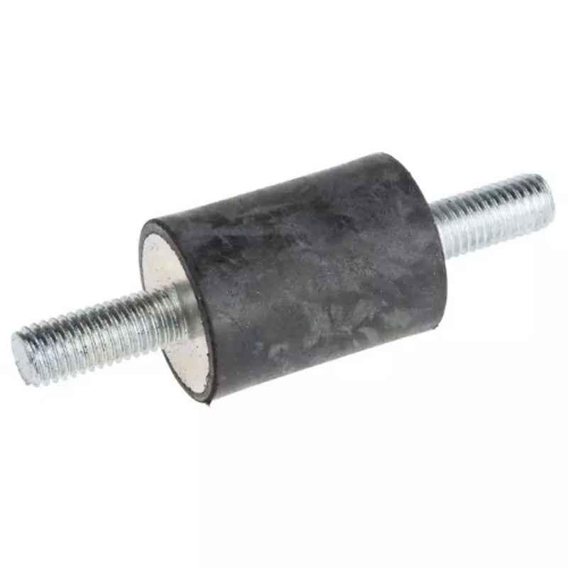 RS Pro M10 Anti Vibration Mount Male to Male Bobbin with 46.6kg Load, 1712577 (Pack of 4)