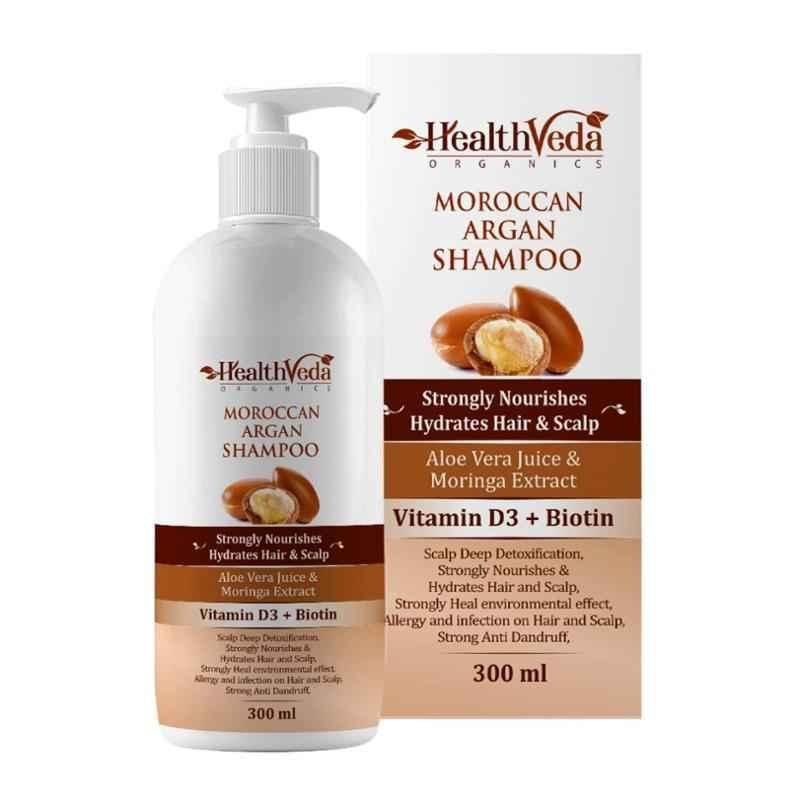 Health Veda Organics 300ml Moroccan Argan Shampoo