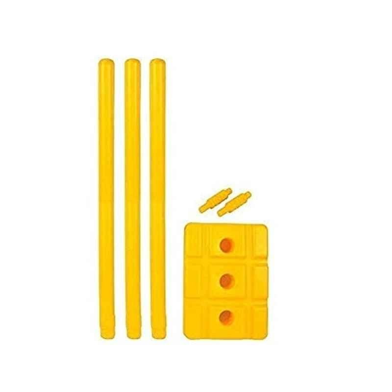 Forgesy Plastic Yellow Cricket Stump Set
