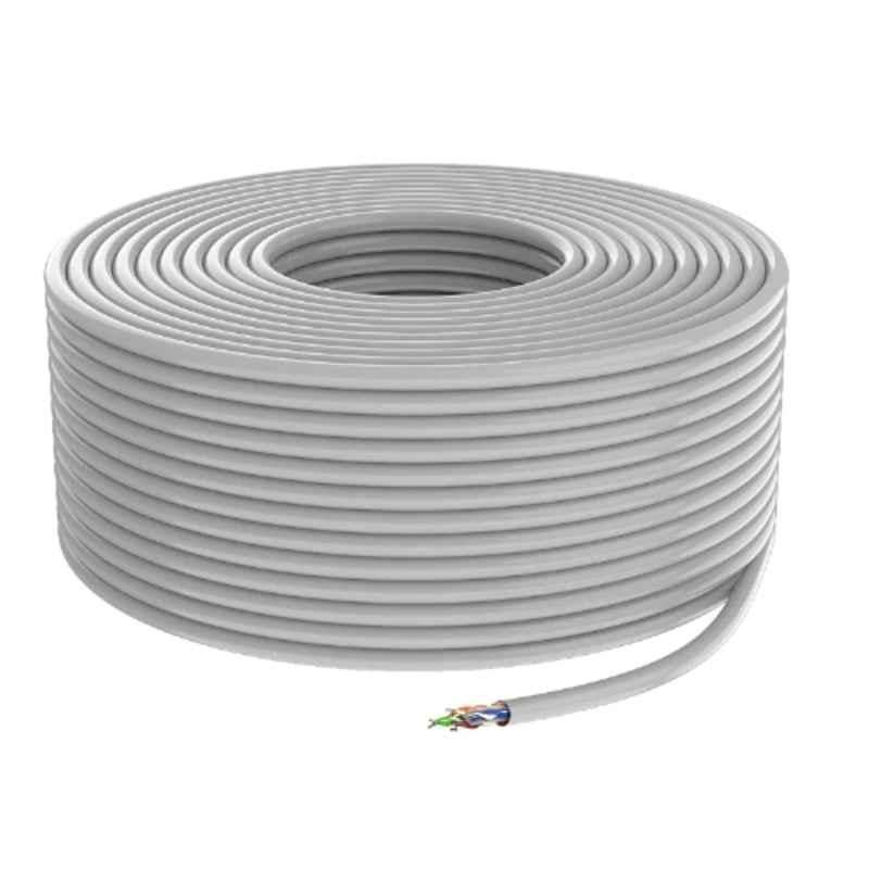 Shield Plus OX-LINK 23 AWG PVC White Indoor CAT-6 UTP CCTV Cable, Length: 305 m