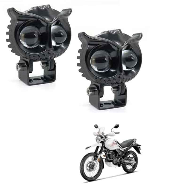 Kozdiko 2 Pcs Yellow & White Owl Eye Shape LED Amber Fog Light Set for Hero Xpulse 200