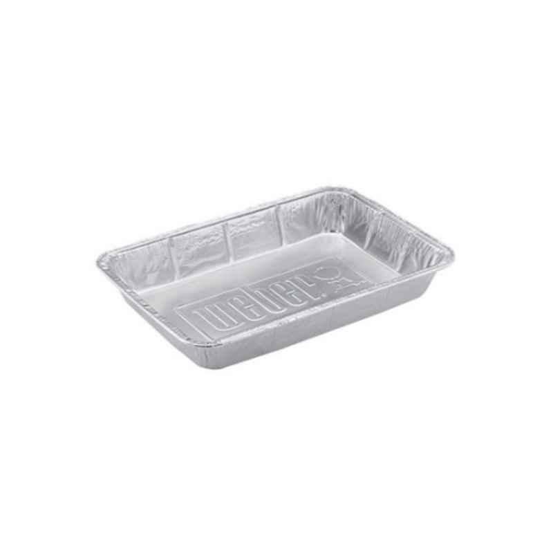 Weber 1.4x6x4.6 inch Silver Drip Pan, Size: Large, 17293