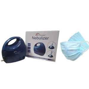 Dr Morepen Dr. Morepen CN-10 Blue Compressor Nebulizer with Free 50Pcs 3 Ply Face Mask