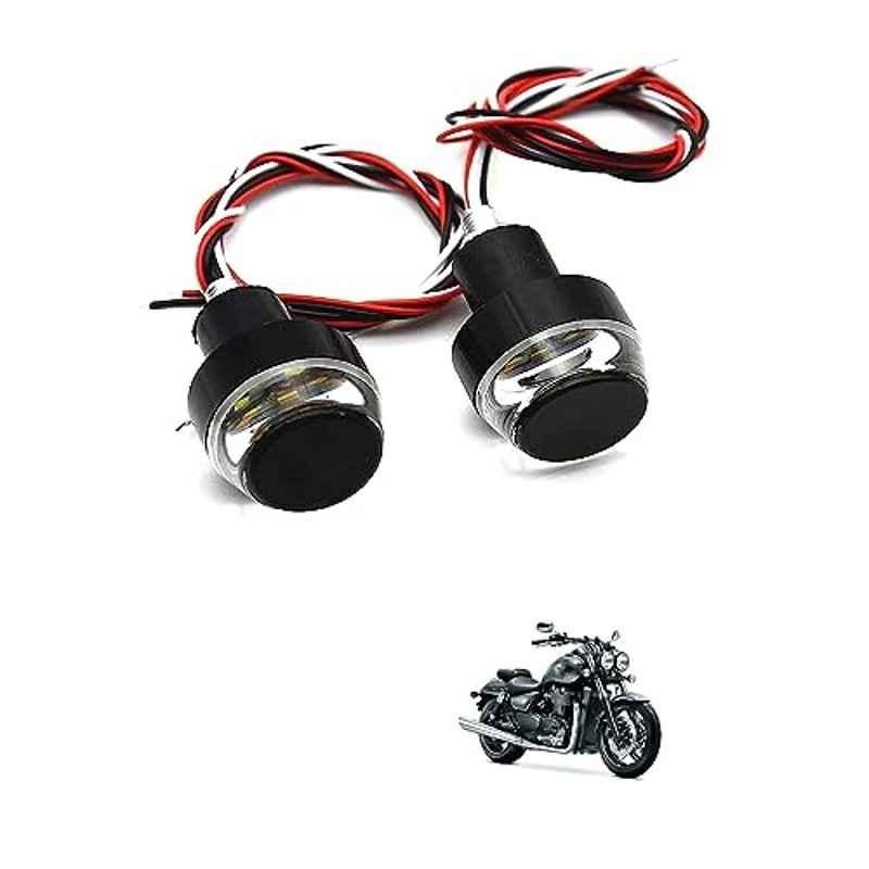 Kozdiko 2 Pcs Dual Colour Motorcycle LED Indicator Turn Signal Handle Bar Light Set for Triumph Thunderbird Storme