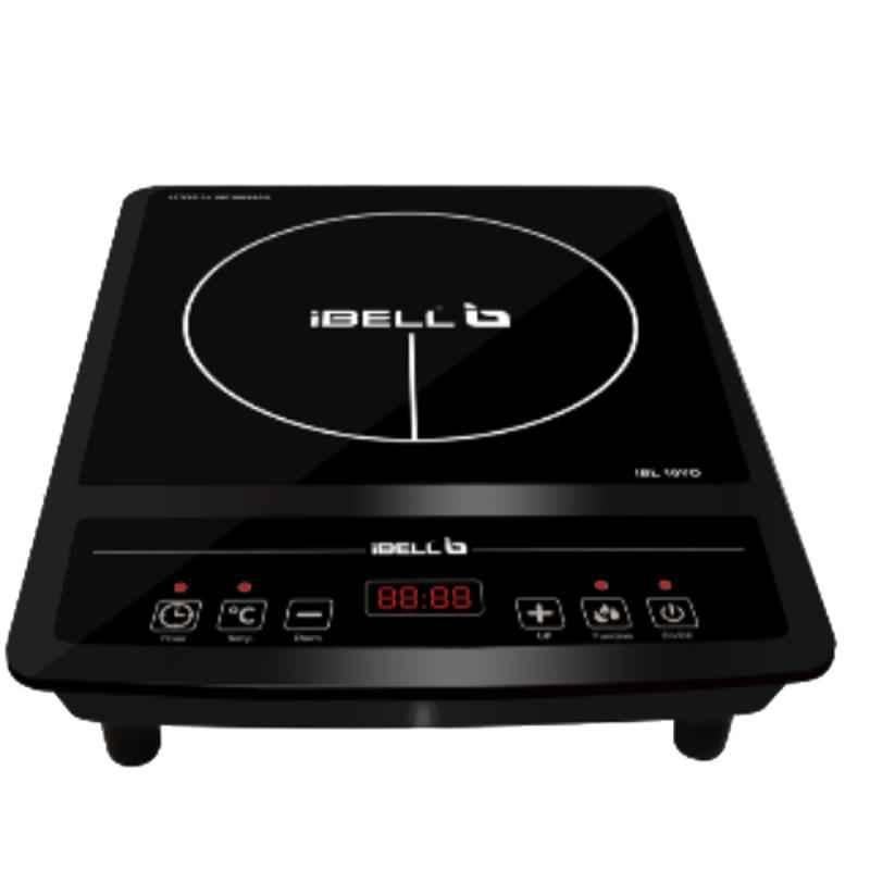 iBELL 2000W Black Induction Cooktop with Auto Shut off & Overheat Protection, IBL 10YO