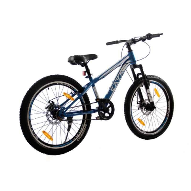 Caya Fueled-24 12.5 inch Steel Metallic Azure Blue Adult Cycle, Tyre Size: 24 inch