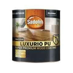 Sadolin Luxurio 4 Litre Polyurethane Clear Glossy Finish Wood Coating with Excellent Scratch, Stain & Crack Resistance