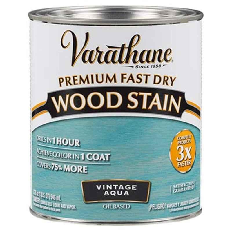 Rust-Oleum Varathane 946ml Vintage Aqua Wood Stain Premium Fast Dry Coating, 297427
