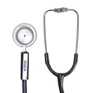 Lifeline Beta Aluminium Black Single Diaphragm Chest Piece Stethoscope with Y Tube, STH014-BL