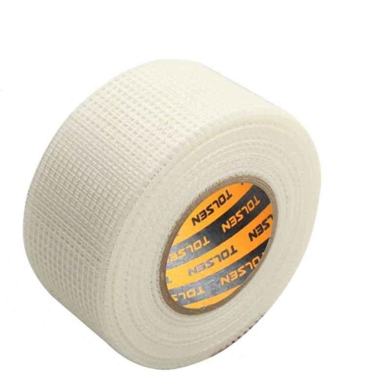 Tolsen 45m White Self Adhesive Fiberglass Tape, 50270