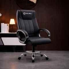 Cellbell BossPro Leatherette High Back Black Ergonomic Chair, CBHKFOC14486