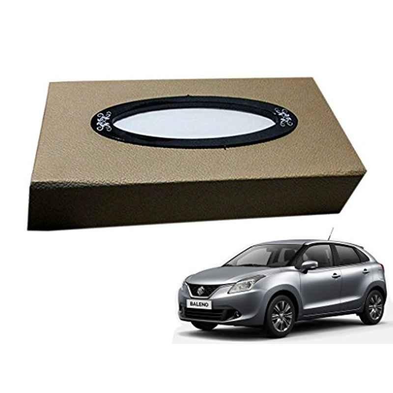 Kozdiko 200 Sheets 100 Pulls Beige Tissue Paper Box for Maruti Baleno, koz_34800