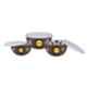 Sempl 3 Pcs Flora Stainless Steel & Plastic Brown Grocery Container Set with Lid