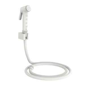 RN White.5 Health Faucet Set with Hose Pipe & Wall Holder for Toilet Cleaning