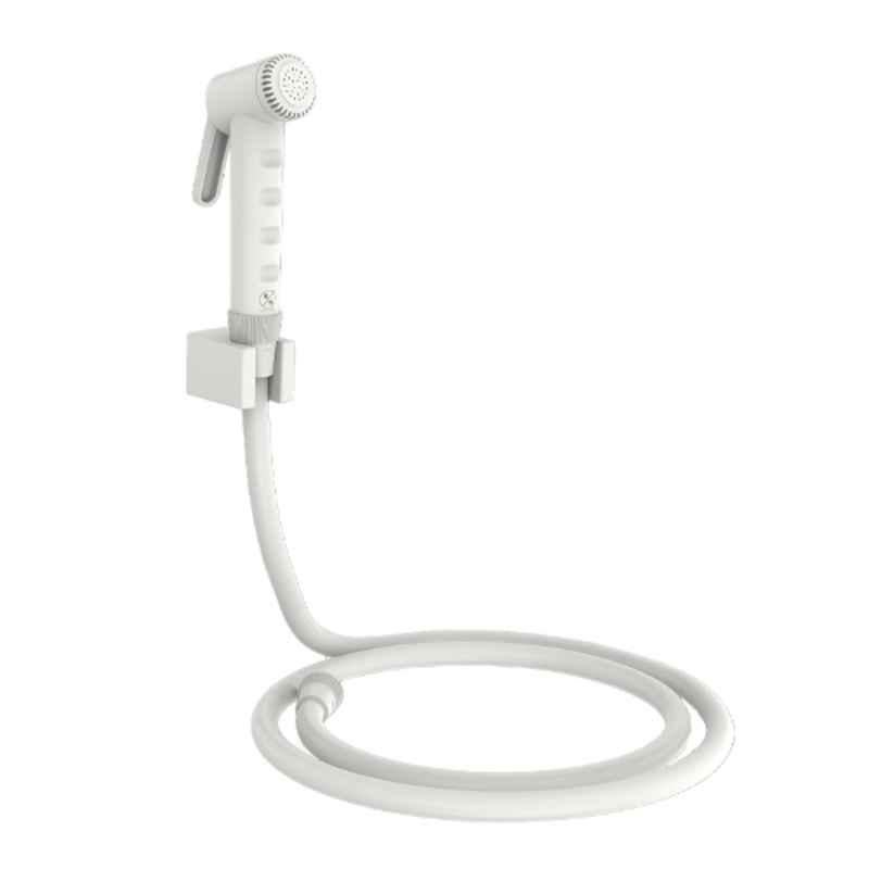 RN White.5 Health Faucet Set with Hose Pipe & Wall Holder for Toilet Cleaning