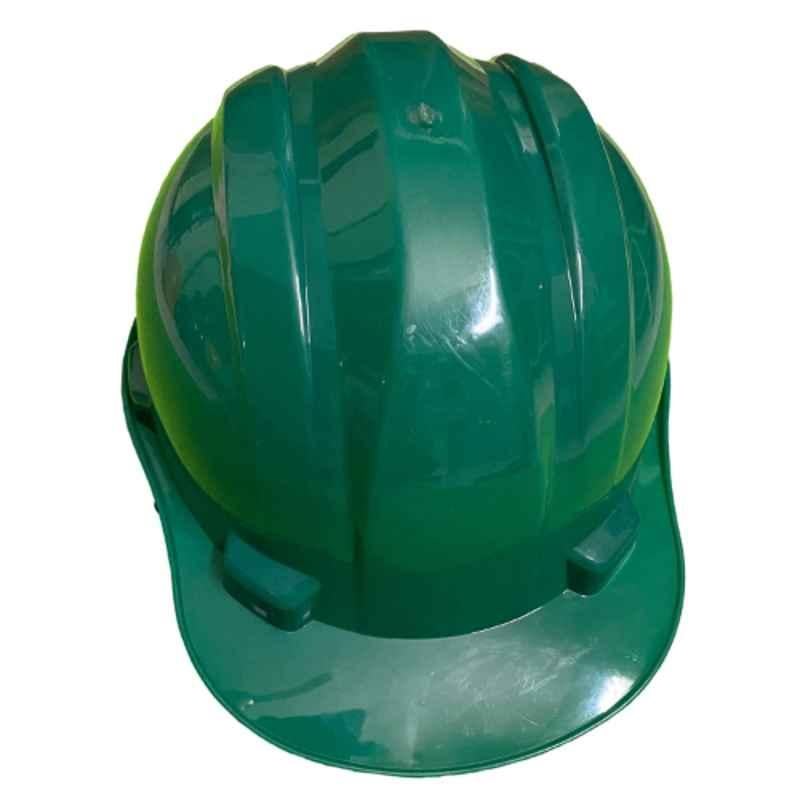Ladwa ABS HDPE Green Heavy Duty Superior Nape Safety Helmet, LSI-Helmet-GNP1