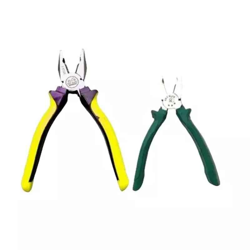 Sky Blue 8 inch Stainless Steel Lineman Plier, SBE394 (Pack of 2)