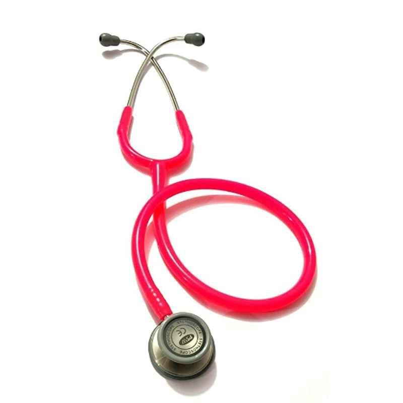 PSW Stainless Steel Pink Dual Head Stethoscope Tubing, PSW066