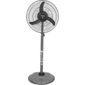 Zigma 1625 ISI 50W Black 3 Blade Ultra High Speed Pedestal Fan, Sweep: 400 mm