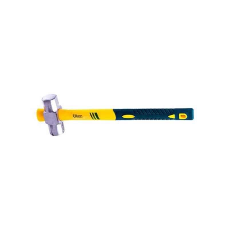 Uken UH18004 1814g Silver & Yellow & Blue Fibre Handle Hammer