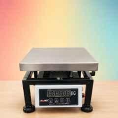 Monet 10x10 inch 50kg Stainless Steel Portable Weighing Scale with Dual Display & Days Battery Backup
