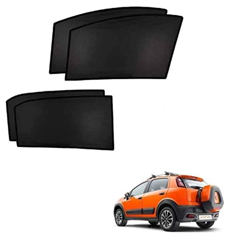 Kozdiko 4 Pcs Custom Fit Non Magnetic Curtains Mesh Car Sun Shade Set for Fiat Avventura