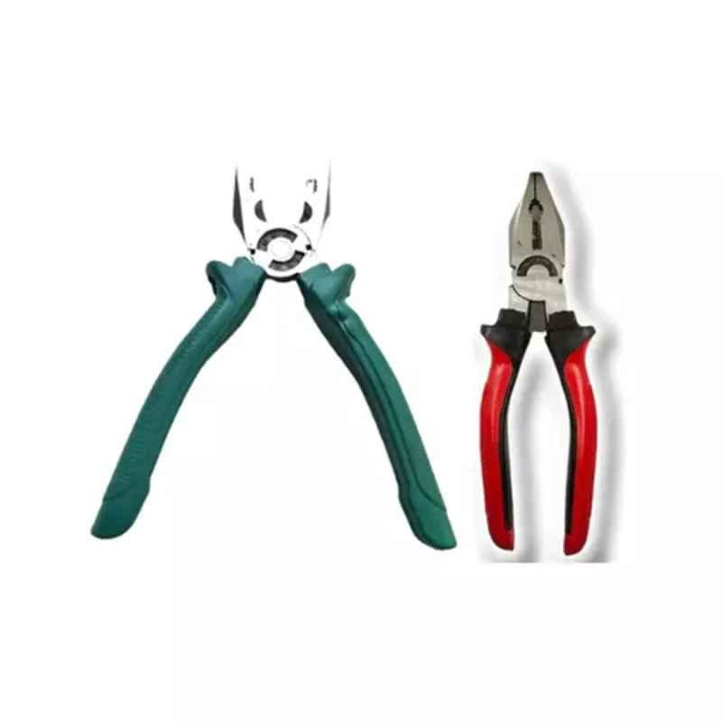 Sky Blue 2 Pcs 7.8 inch Lineman Plier Combo, SBE_PLIER_COMBO_MOD_01331