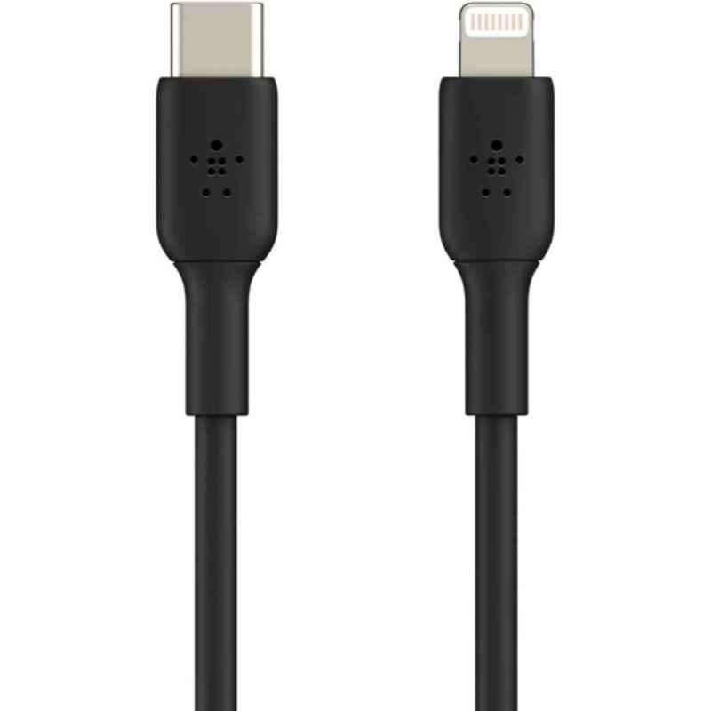 Belkin 1m Silicone Black USB-C to Lightning Cable, BKN-CAA009BT1MBK